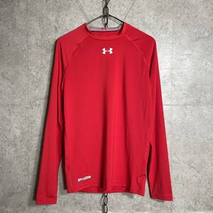 UNDER ARMOUR heat gear ヒートギア インナーシャツ アンダーシャツ COMPRESSION 赤レッド LG スポーツウェア トレーニングウェア