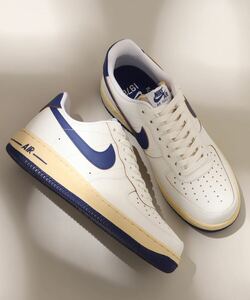 28.5cm US11.5 NIKE WMNS AIR FORCE 1 '07 LOW Deep Royal Blue エアフォース ロー ロイヤル ブルー Muslin モスリン 白 紺 青 fq8103-133