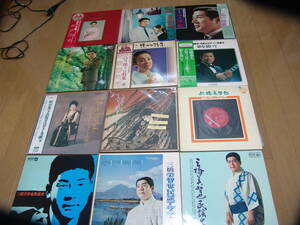  beautiful empty ..., three . beautiful .., stone .. next .,. tree ..., Tabata . man, three . light one, Matsuyama ..LP record 12 collection enka 