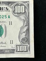 外国紙幣 アメリカ 紙幣 100ドル　外国銭 アメリカドル紙幣 古銭 1977 ドル札　＄　100＄_画像3