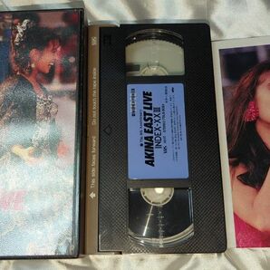 中古 中森明菜 イースト・ライヴ インデックス23 歌詞カードあります。 VHS ビデオ