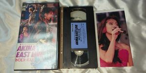 中古 中森明菜 イースト・ライヴ インデックス23 歌詞カードあります。 VHS ビデオ