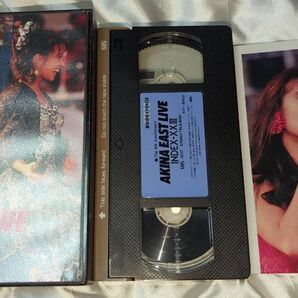 中古 中森明菜 イースト・ライヴ インデックス23 歌詞カードあります。 VHS ビデオ