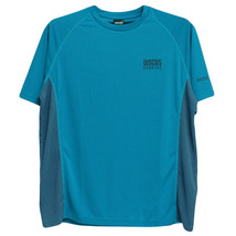 【新品】 4L ブルー DISCUS ディスカス 半袖 Tシャツ メンズ 大きいサイズ ドライ 吸汗速乾 UVカット ロゴ プリント クルーネック カットソ_画像3
