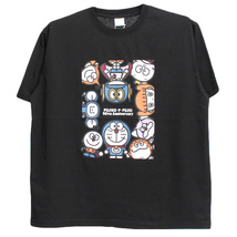 【新品】 5L ブラック 藤子不二雄 90周年 半袖 Tシャツ メンズ 大きいサイズ プリント クルーネック カットソー_画像3