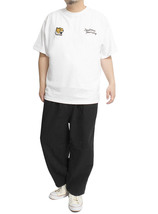 【新品】 3L ホワイト 半袖 Tシャツ メンズ 大きいサイズ スカジャン風 タイガー 刺? プリント ヘビーウェイト クルーネック カットソー_画像3