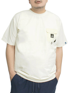 【新品】 2L アイボリー GERRY ジェリー 半袖 Tシャツ メンズ 大きいサイズ 水陸両用 ストレッチ 吸水速乾 ドライ クルーネック カットソー