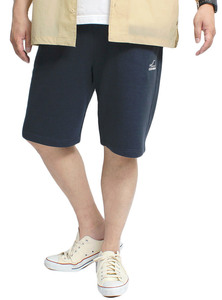 【新品】 5L ネイビー コンバース CONVERSE ショートパンツ メンズ 大きいサイズ ロゴ 刺繍 スウェット 裏毛 ショーツ ハーフパンツ