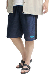 【新品】 3L 杢ネイビー DISCUS ディスカス ショートパンツ メンズ 大きいサイズ カチオン ドライ 吸汗速乾 ロゴ プリント ハーフパンツ