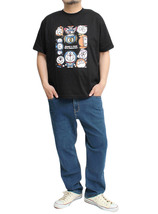 【新品】 5L ブラック 藤子不二雄 90周年 半袖 Tシャツ メンズ 大きいサイズ プリント クルーネック カットソー_画像2