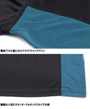 【新品】 2L ブラック DISCUS ディスカス 半袖 Tシャツ メンズ 大きいサイズ ドライ 吸汗速乾 UVカット ロゴ プリント クルーネック カット_画像8