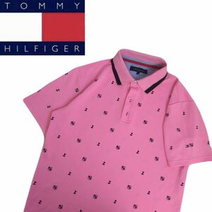  превосходный товар роскошный вышивка TOMMY HILFIGER GOLF. вода скорость . стрейч монограмма рубашка-поло с коротким рукавом мужской L Tommy Hilfiger Golf одежда 2405115