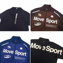 新品同様 豪華4点 プロアスリート着 DESCENTE MOVE SPORT 吸水速乾 ストレッチ 半袖ポロシャツ メンズM ムーブスポーツ ゴルフ 2405143_画像6