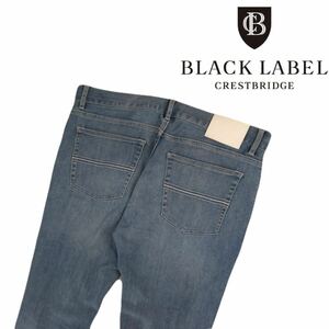 極美品 名作 ジョグジーンズ BLACK LABEL CRESTBRIDGE ストレッチ スウェット デニムパンツ W82 ブラックレーベルクレストブリッジ 2405346