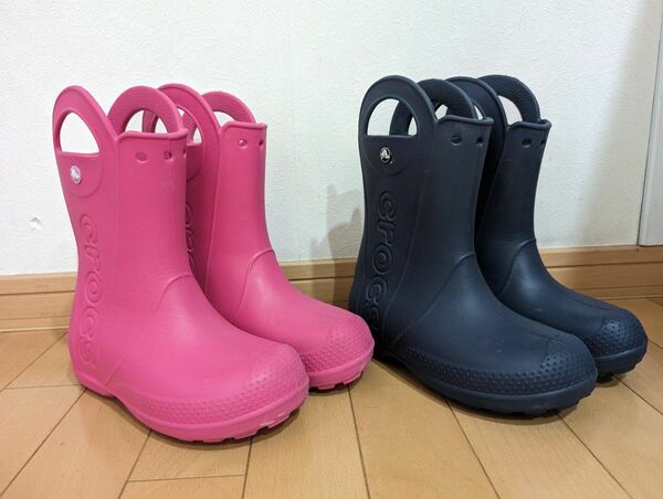 crocs　クロックス　長靴　ブーツ　レインブーツ　２足セット　双子　J2 20cm