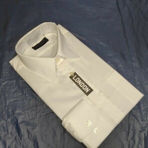Ｌ寸・新品／日本製・ブロードレギュラーシャツ■オフホワイト・形態安定