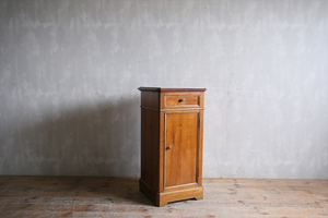  Франция античный * из дерева * мрамор боковой шкаф b/ ночной столик старый дерево стол / полка витрины / стенд для вазы / магазин инвентарь / дисплей / French Vintage мебель 
