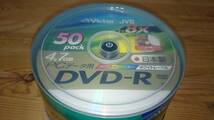 新品 日本製 Victor ビクター データ用 DVD-R 4.7GB 8倍 50枚 ホワイト プリンタブル 誘電OEM_画像1