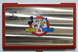 25S 【中古品】 Nintendo GAME＆WATCH MICKEY&DONALD DM-53 ニンテンドーゲームウォッチ ミッキー ドナルド 任天堂 