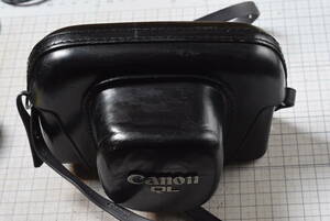 #45 old leather made camera case Canonet QL can net 