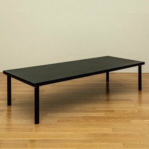  outlet price unused new goods living table 150x60cm low table rectangle center table simple te- blue black color 