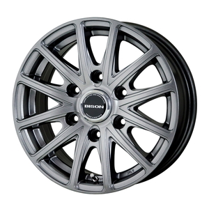 TOYO OPEN COUNTRY R/T 195/80R15 BISON BN-01 ダークシルバー 15インチ 6J+33 6H-139.7 4本セット