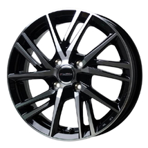 TOYO PROXES R1R 195/50R15 Laffite LW-06II ブラックポリッシュ 15インチ 5.5J+43 4H-100 4本セット_画像1