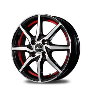 TOYO OPEN COUNTRY R/T 165/80R14 97/95N LT SCHNEIDER RX810 ブラックポリッシュ/レッド 14インチ 5.5J+38 4H-100 4本セット