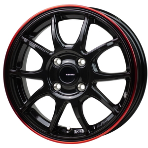 TOYO OPEN COUNTRY R/T 145/80R12 80/78N G.Speed P-06 ブラック+レッドクリア 12インチ 3.5B+42 4H-100 4本セット