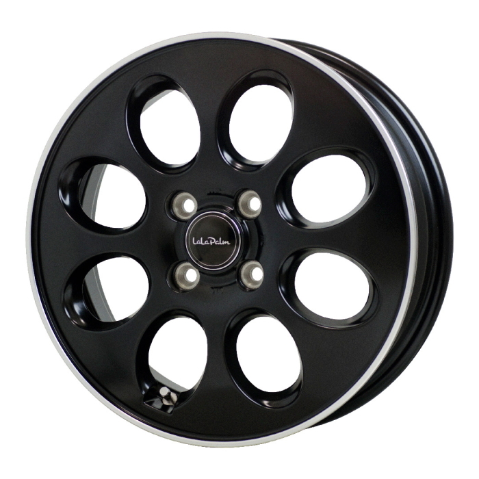 TOYO OPEN COUNTRY R/T 155/65R14 LaLa Palm Oval セミグロスブラック 14インチ 5J+45 4H-100 4本セット