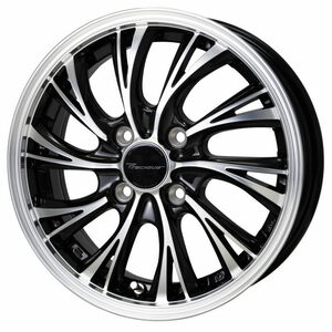 TOYO PROXES R1R 205/50R15 Precious HS-2 メタリックブラックポリッシュ 15インチ 5.5J+43 4H-100 4本セット