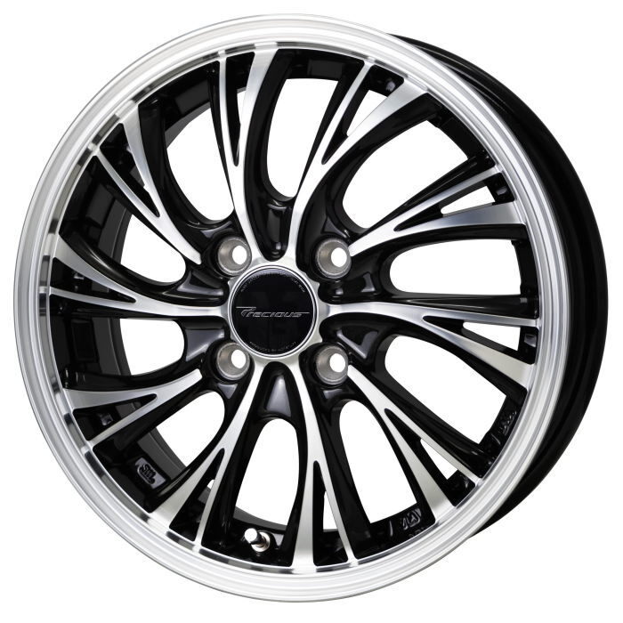 TOYO NANOENERGY 3 165/55R15 Precious HS-2 メタリックブラックポリッシュ 15インチ 5.5J+43 4H-100 4本セット