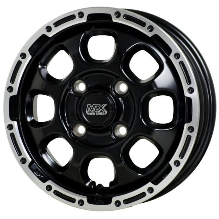 TOYO TRANPATH mp7 165/60R15 MAD CROSS GRACE セミグロスブラック 15インチ 4.5J+45 4H-100 4本セット