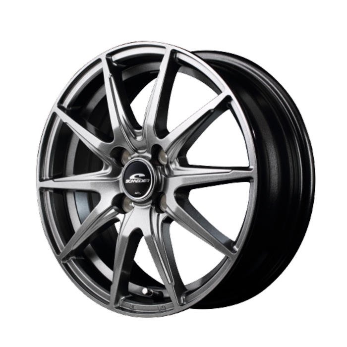 TOYO TRANPATH LuK 165/55R15 SCHNEIDER SLS メタリックグレー 15インチ 5.5J+43 4H-100 4本セット