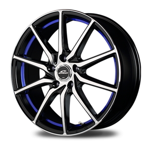 TOYO PROXES R1R 235/45R17 SCHNEIDER RX810 ブラックポリッシュ/ブルー 17インチ 7J+50 5H-100 4本セット