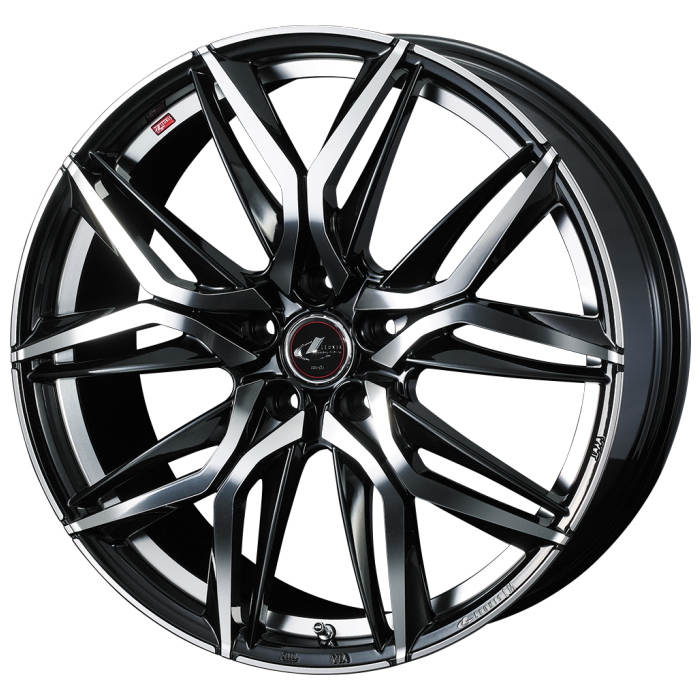 YOKOHAMA PARADA PA03 WL 225/50R18C 107/105H LEONIS LM PBMC 18インチ 7J+47 5H-114.3 4本セット