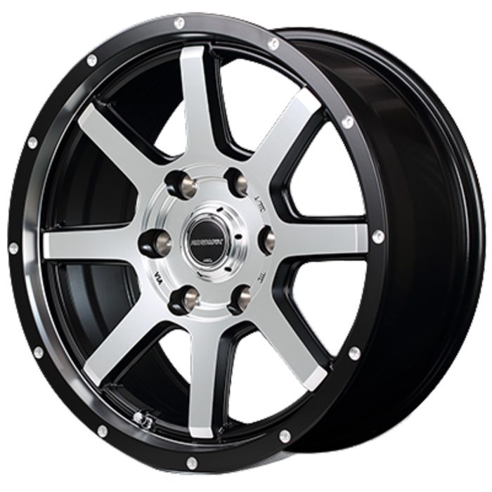 YOKOHAMA GEOLANDAR X-AT 185/60R16 ROADMAX WF-8 リム&ディスクポリッシュ 16インチ 7J+35 5H-114.3 4本セット