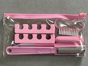 NAIL & FOOT CARE SET* nails & foot care set [ pink ] unused goods * nail care heel care 