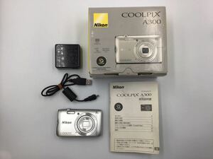 83640 【動作品】 Nikon ニコン COOLPIX A300 コンパクトデジタルカメラ バッテリー ACアダプター 箱 付属