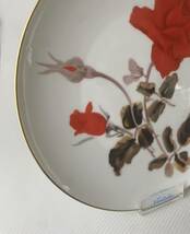 Noritake 絵皿 「薔薇紋様」井上武サイン入り　1950”頃　ビンティージプレート　飾り皿　_画像6