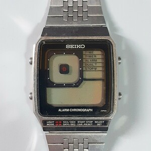 【戯たわむれ屋】 SEIKO セイコー アラームクロノグラフ メンズ 腕時計 デジタル クォーツ 不動ジャンク 電池切れ？動作未確認ヴィンテージ