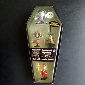  nightmare * before * Christmas Two-Faced Figurines Mayor Lock Shock Barrel.. package [b317]