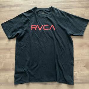 RVCAルーカ 半袖Tシャツ ロゴTシャツ 黒ブラック◆メンズL