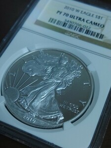 アメリカ シルバーイーグル 銀貨 NGC PF70 2010年