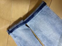 美品☆[DIESEL] D.N.A. SLEENKER 084DK リペア加工 スリムスキニー ストレッチ インディゴデニムパンツ 28 DNA ディーゼル_画像6