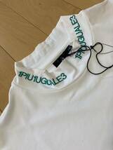 未使用☆[1PIU1UGUALE3 GOLF] 22SS定価41,800ADP S/S MOCK NECK CRAZYデルピエロ ゴルフウェアモックネックドライTシャツVI GDT004 POE306 _画像3