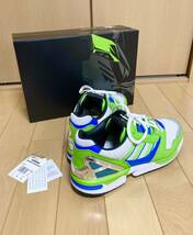 美品☆[KAWASAKI×ADIDAS] ZX8000 Ninja ニンジャ ローカットスニーカー US11.5 29.5cm GW3358 グリーン カワサキ アディダス_画像2