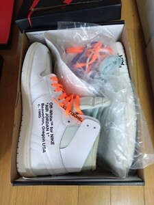 NIKE AIR JORDAN 1X OFF WHITE NGR ほぼ未使用　　動画で確認してください。エアジョーダン　1X オフホワイト