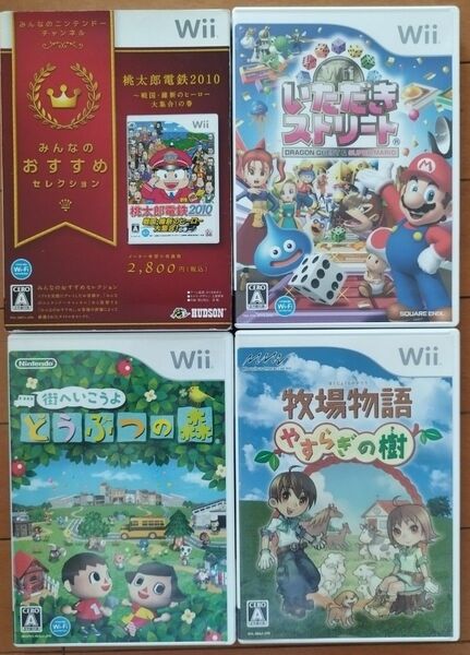 任天堂Wii 桃太郎電鉄 など Wiiソフト４本セット