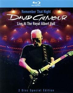 【輸入版】Ｒｅｍｅｍｂｅｒ　Ｔｈａｔ　Ｎｉｇｈｔ　Ｄａｖｉｄ　Ｇｉｌｍｏｕｒ　Ｌｉｖｅ　Ａｔ　Ｔｈｅ　Ｒｏｙａｌ　Ａｌｂｅｒｔ　Ｈ